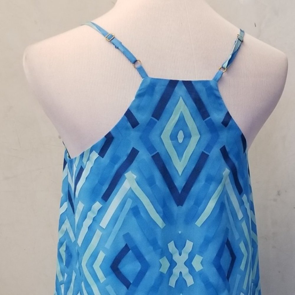 NWT Cuddy blue detailed tank top women's size XS(S21) - Picture 9 of 9